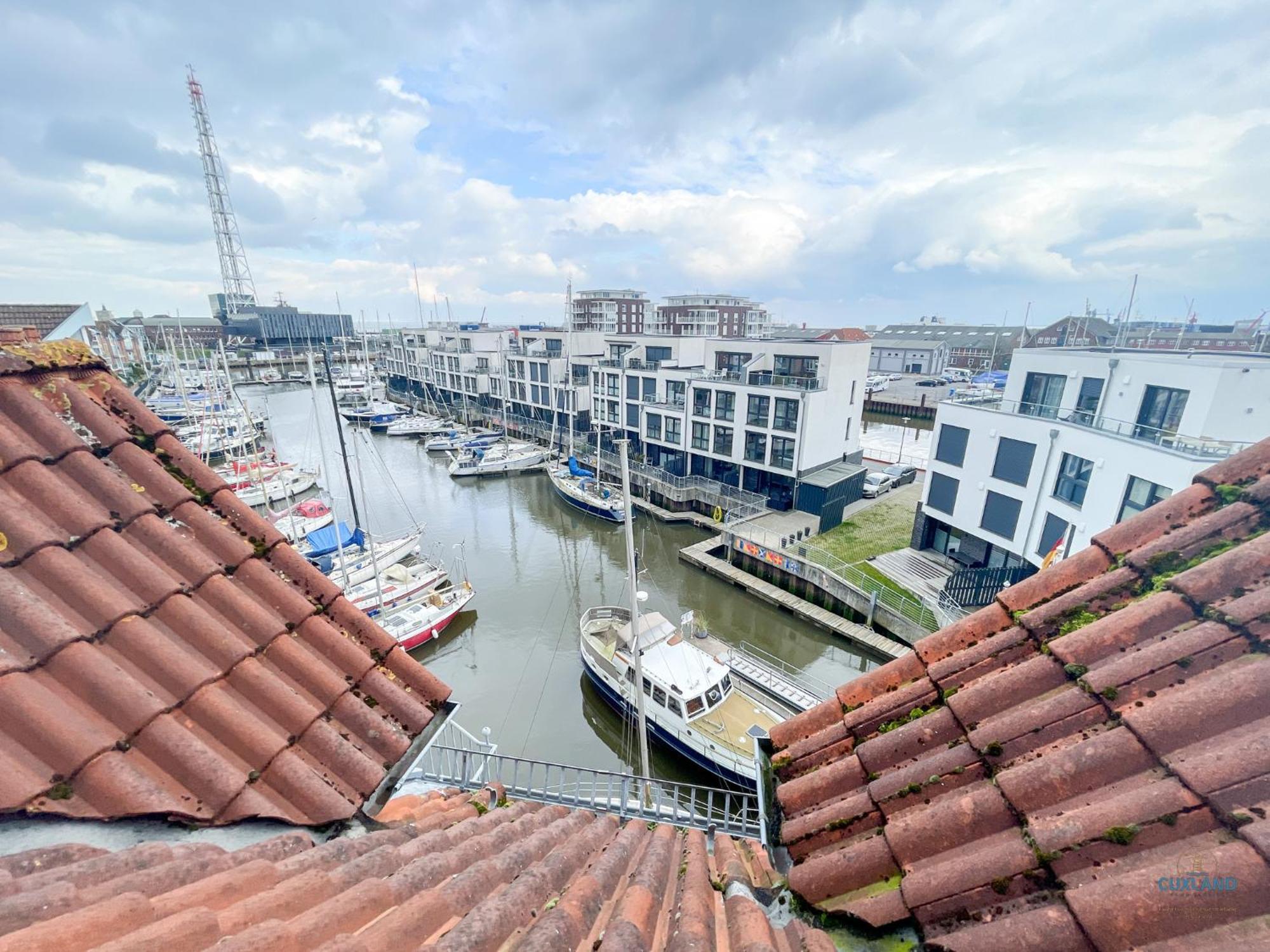Urlaub direkt in der City Marina Cuxhaven Exterior foto