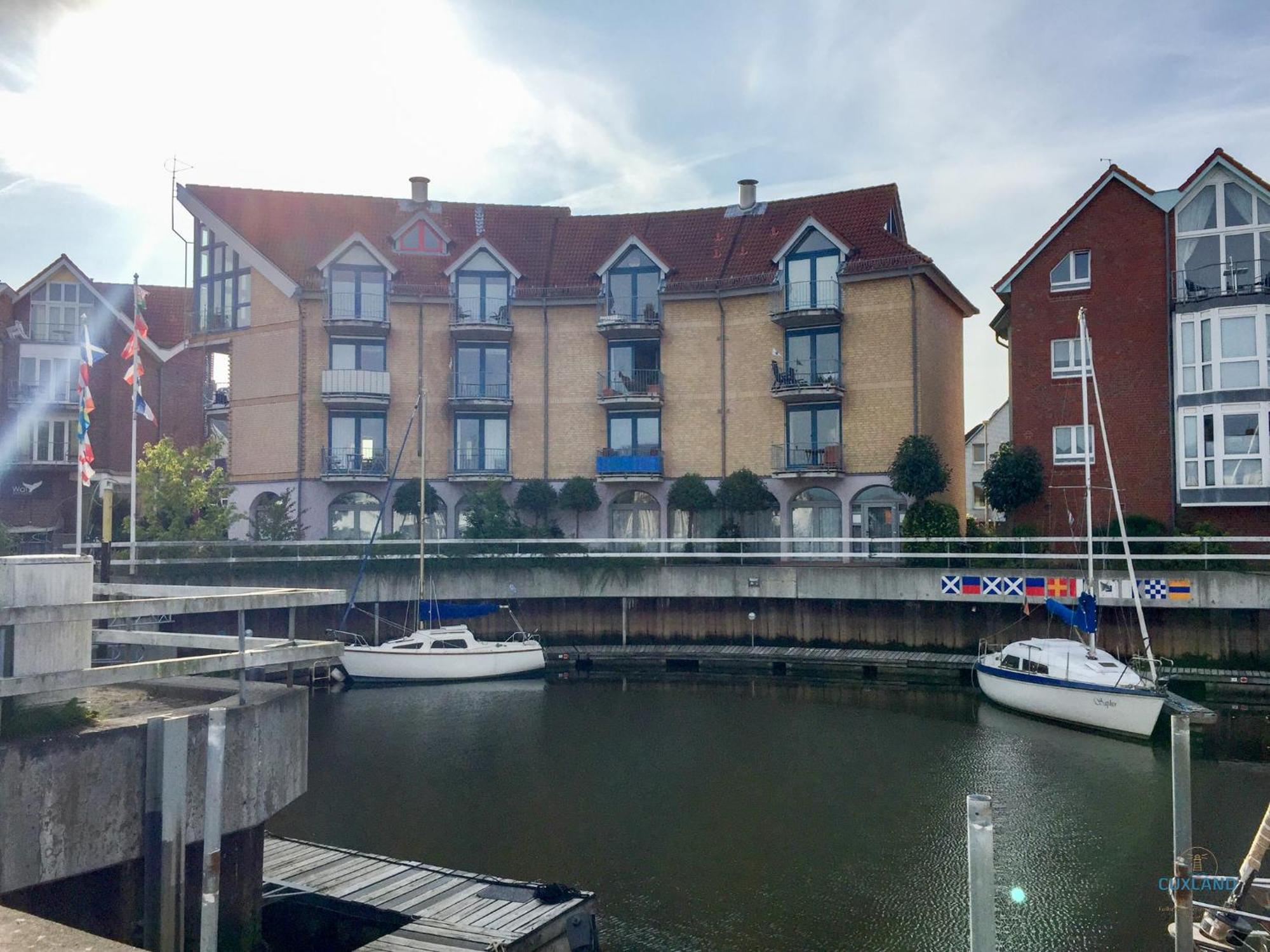 Urlaub direkt in der City Marina Cuxhaven Exterior foto